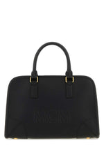 Black leather Aren Boston Medium handbag 1