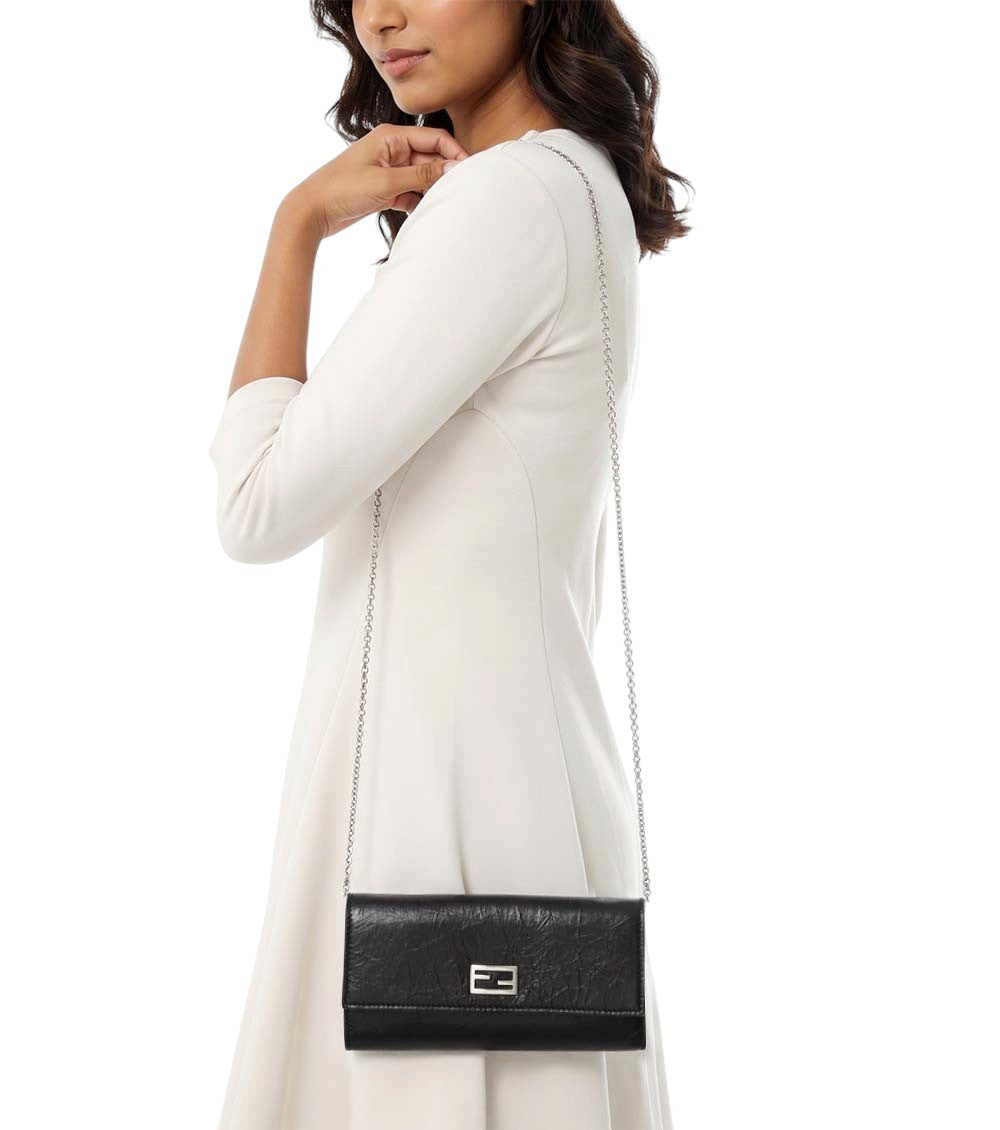Black Tube Continental Mini Crossbody Bag 5