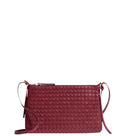 Red Intrecciato Piccolo Medium Crossbody Bag 1