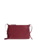 Red Intrecciato Piccolo Medium Crossbody Bag 1