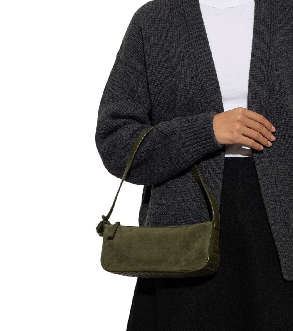 Green Nodo Small Shoulder Bag 5