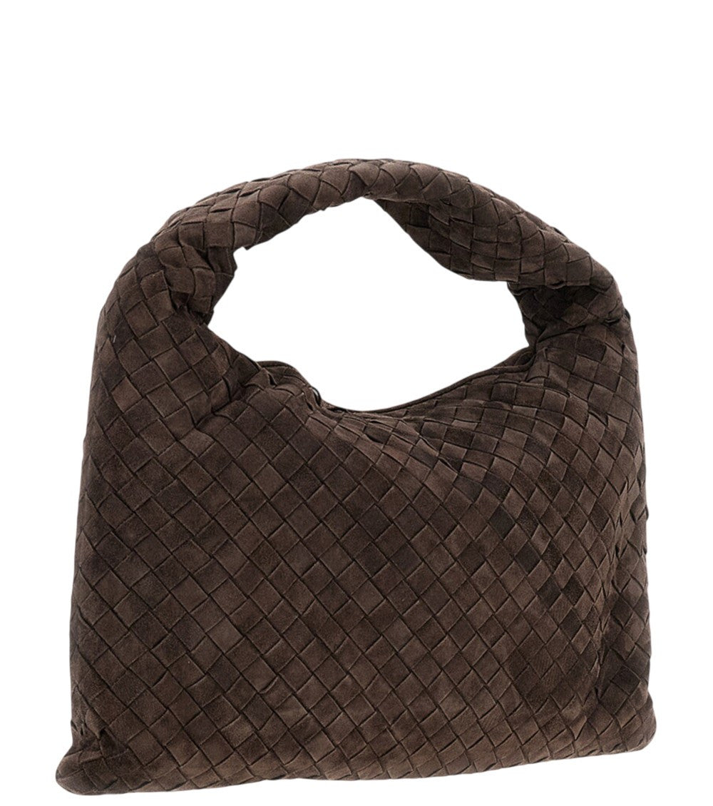 Dark Brown Intrecciato Medium Hobo 2