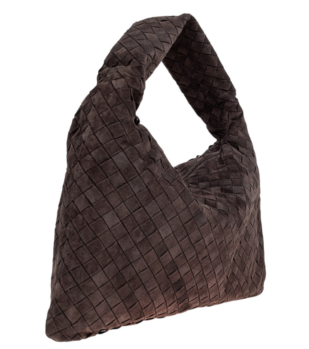 Dark Brown Intrecciato Medium Hobo 3