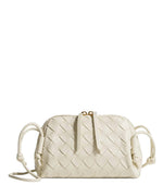 White Intrecciato Concert Mini Crossbody Bag 1