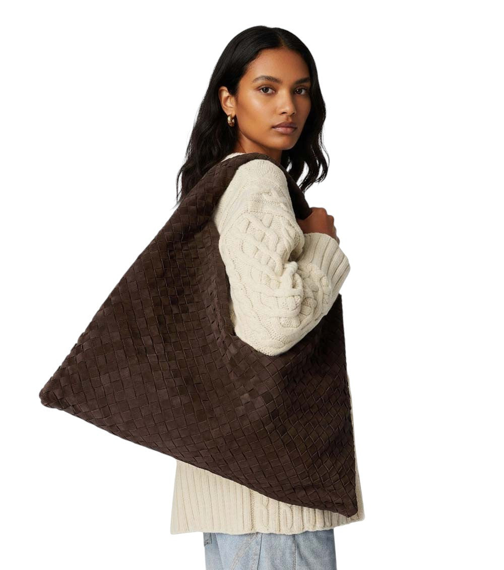 Brown Hop Large Shoulder Bag 5