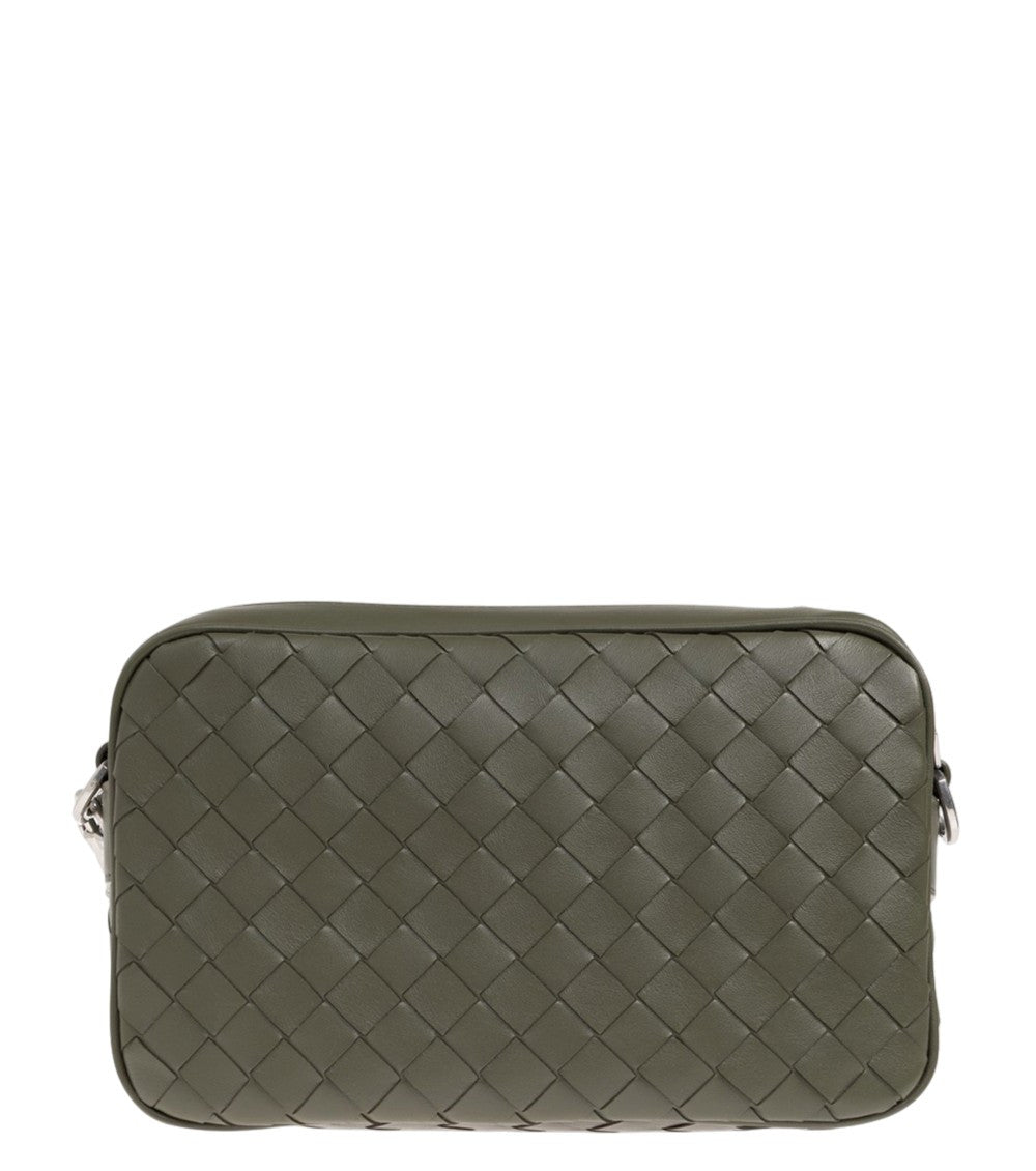 Green Intrecciato Small Crossbody Bag 1