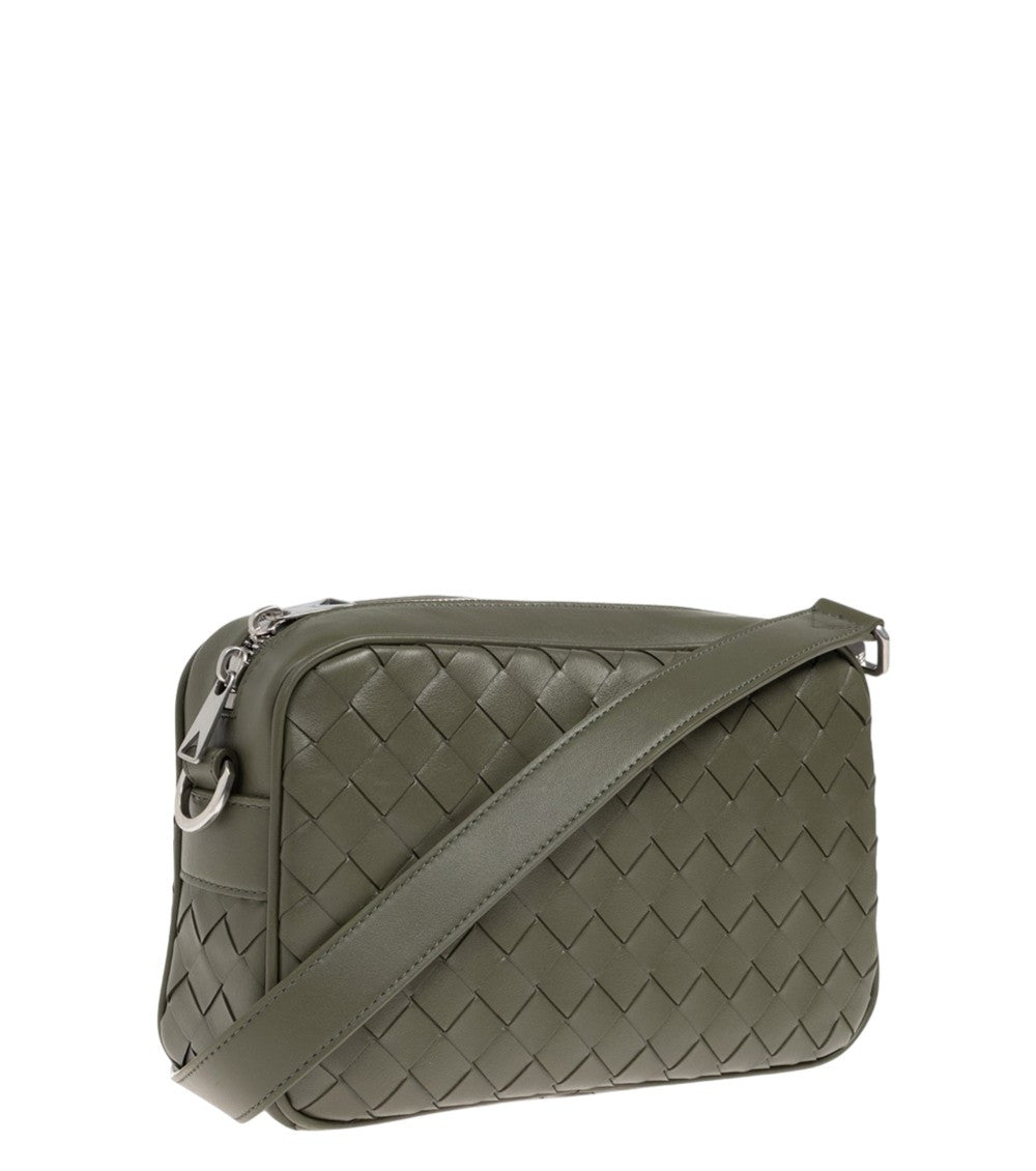 Green Intrecciato Small Crossbody Bag 2
