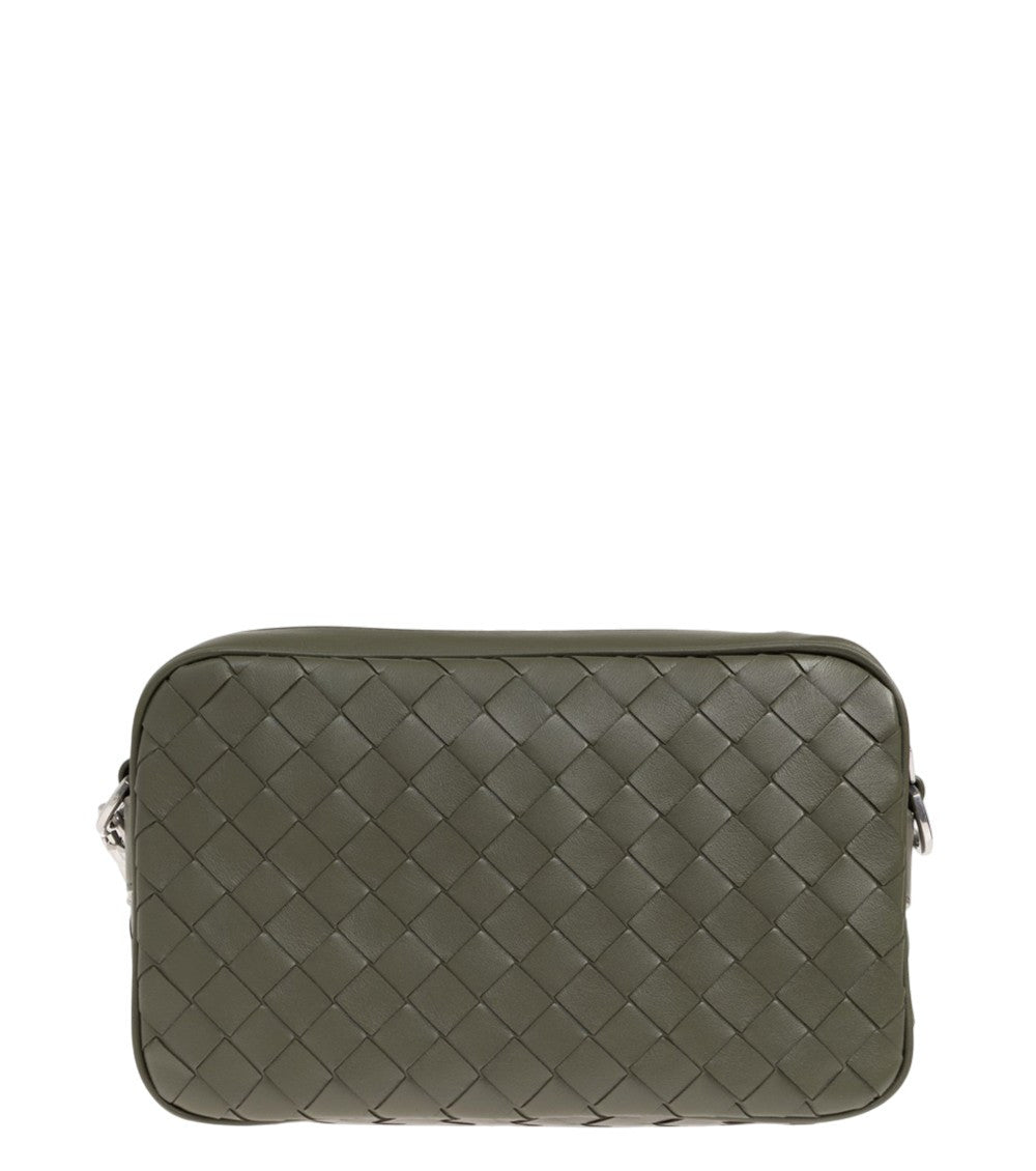 Green Intrecciato Small Crossbody Bag 3