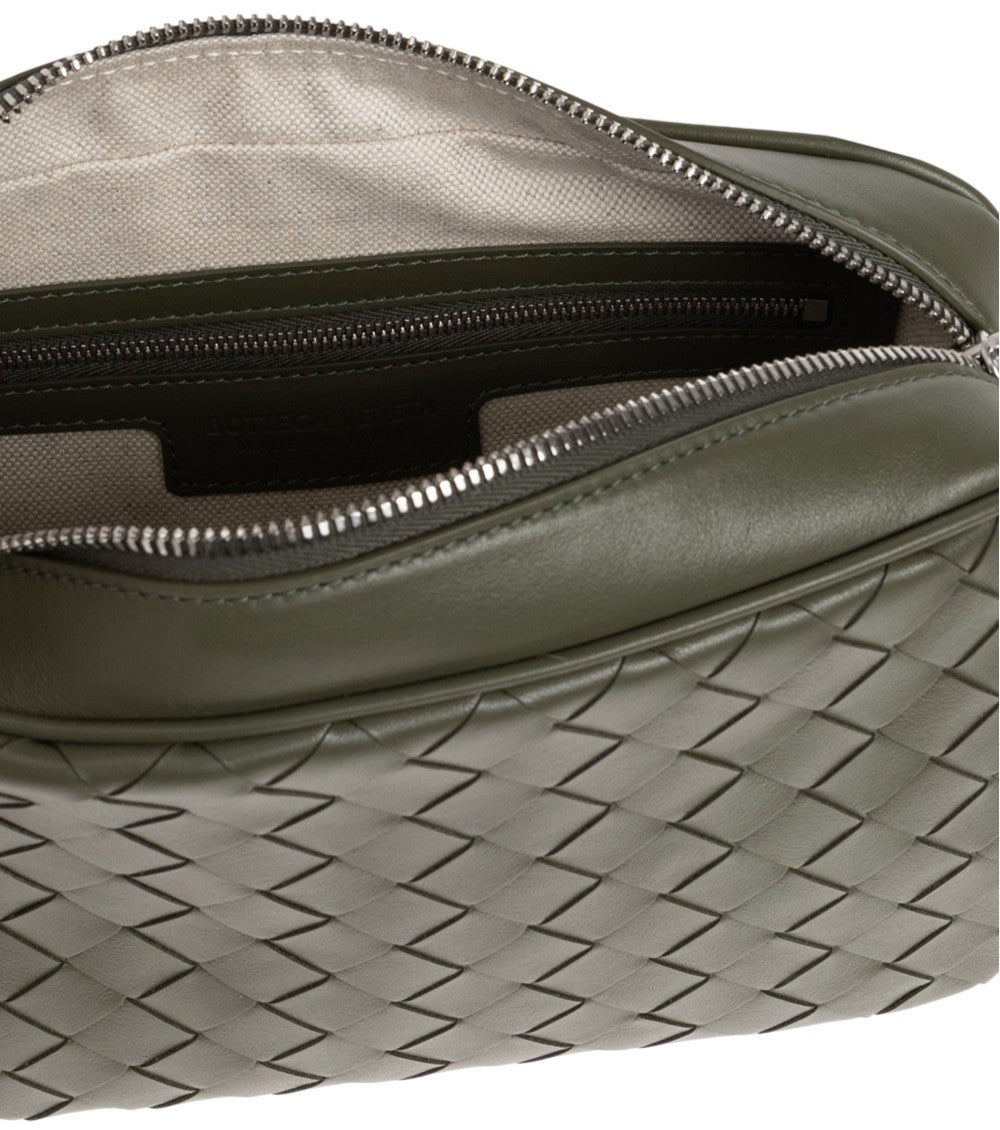 Green Intrecciato Small Crossbody Bag 4