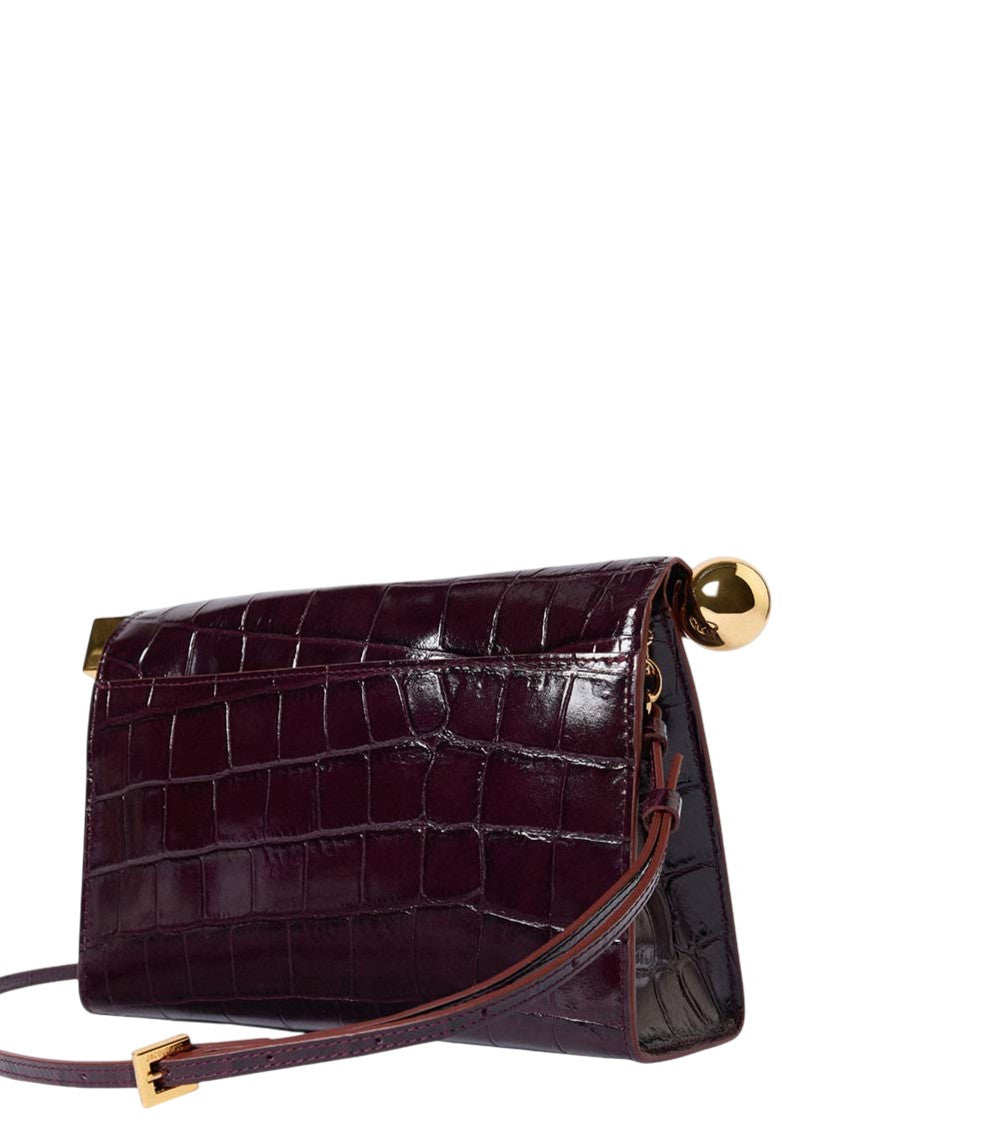 Maroon Rond Carre  Clutch 2