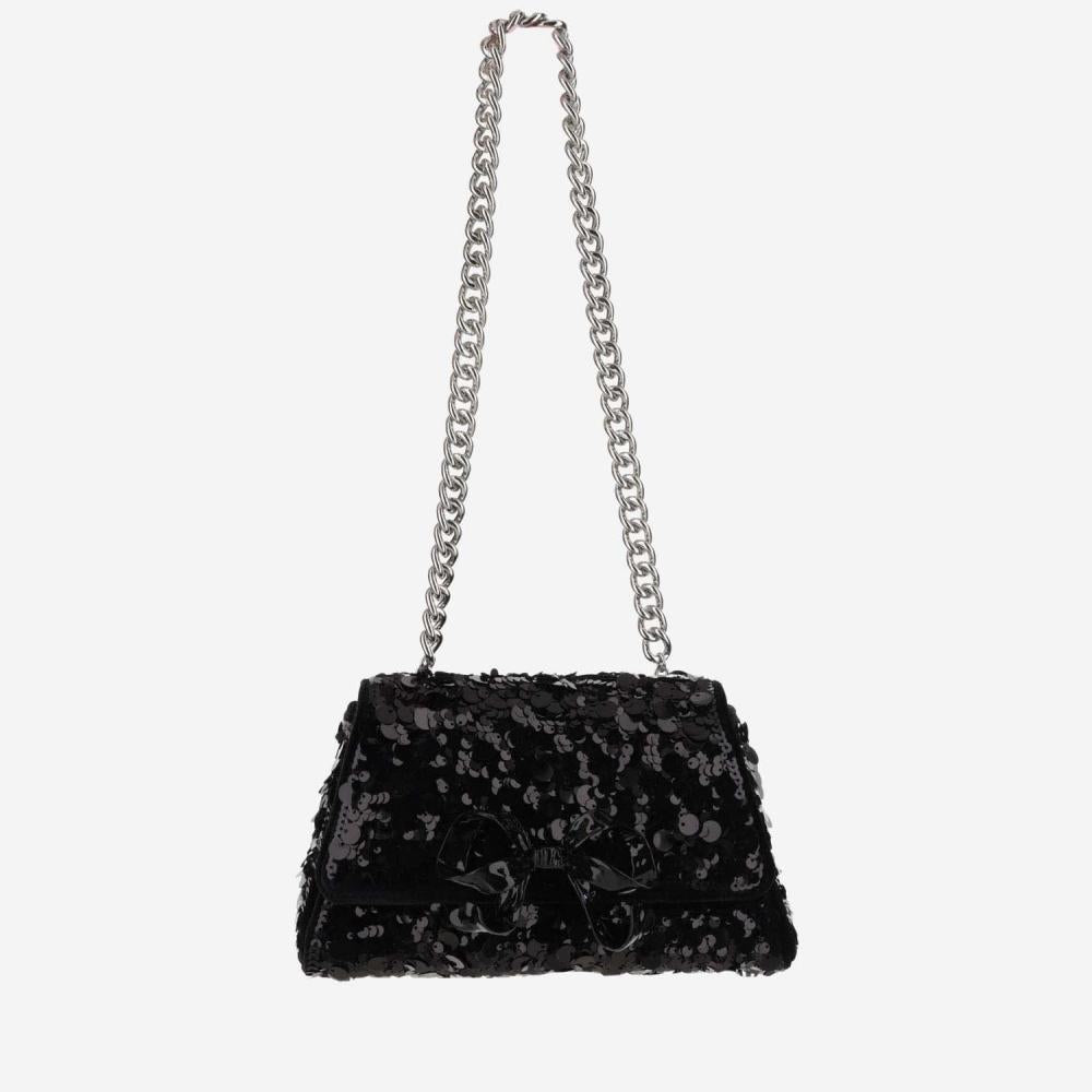 BLACK MINI SEQUIN  SHOULDER BAG 2