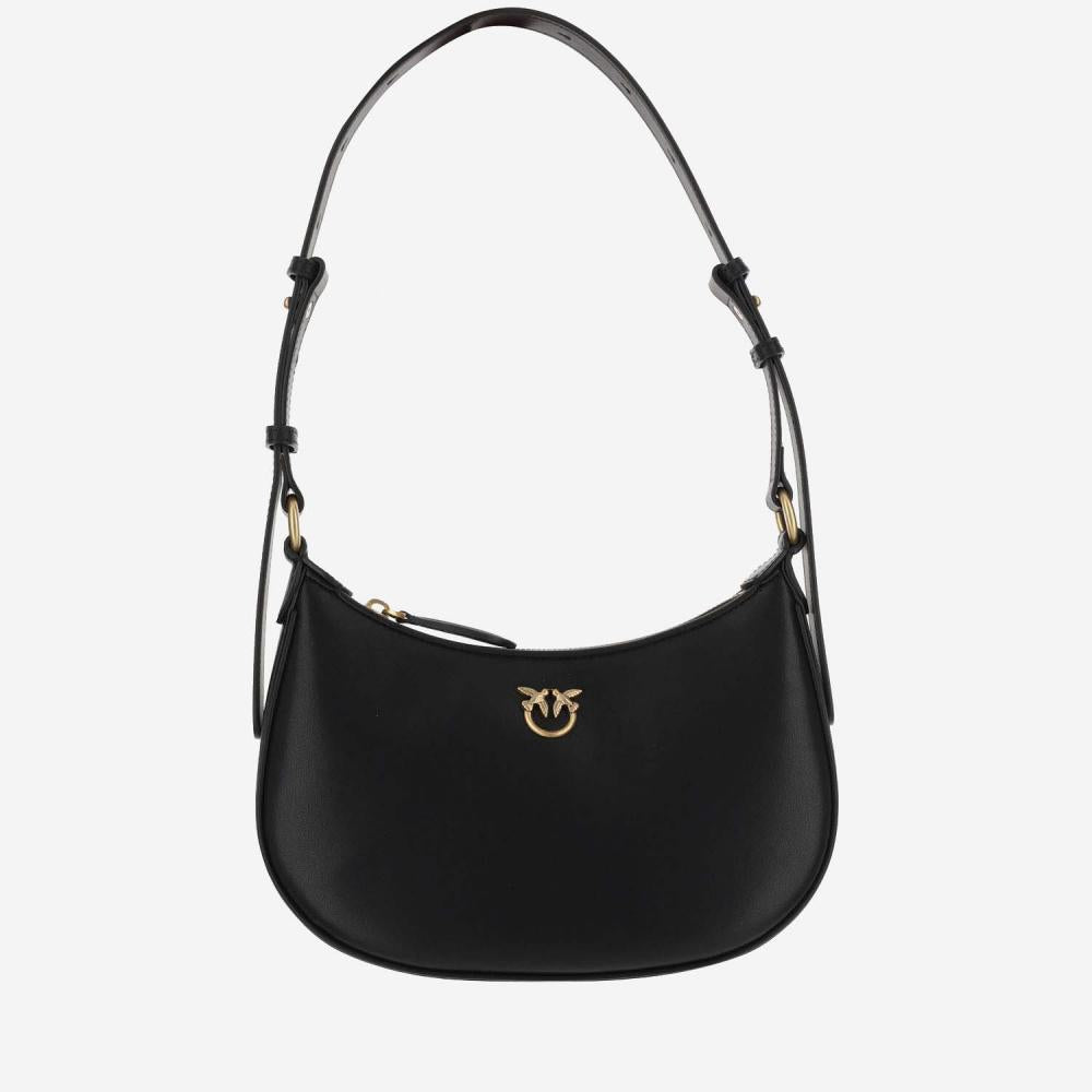 BLACK LOVE HALF MOON SHOULDER BAG 2
