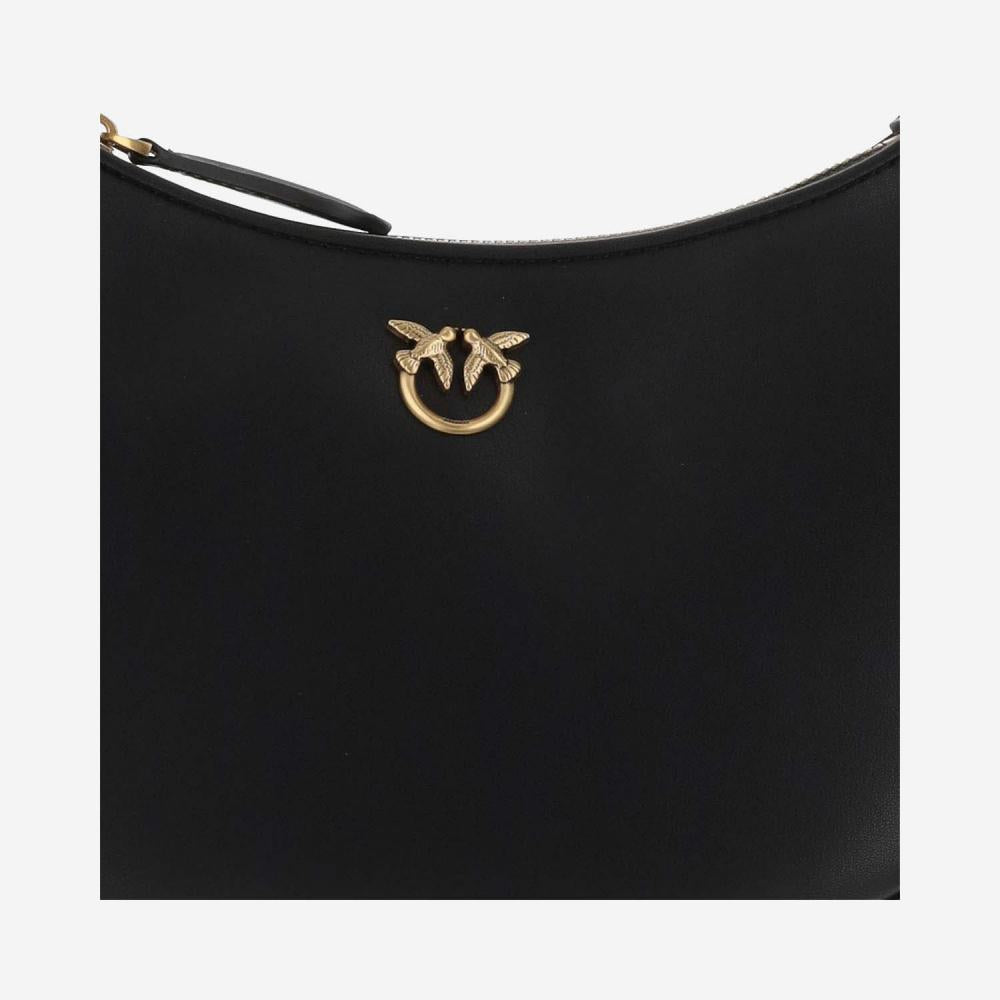 BLACK LOVE HALF MOON SHOULDER BAG 3