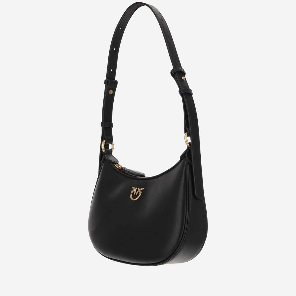 BLACK LOVE HALF MOON SHOULDER BAG 4