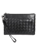 Black Intrecciato Prism Clutch 1