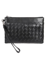 Black Intrecciato Prism Clutch 1
