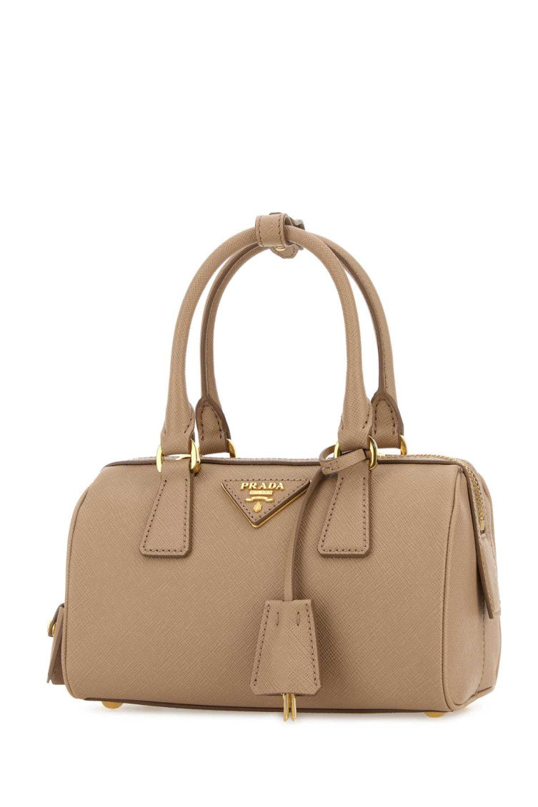 Light Brown Logo Mini Satchel 2