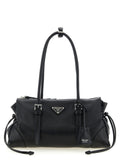 Black Logo Large Shoulder Bag 1