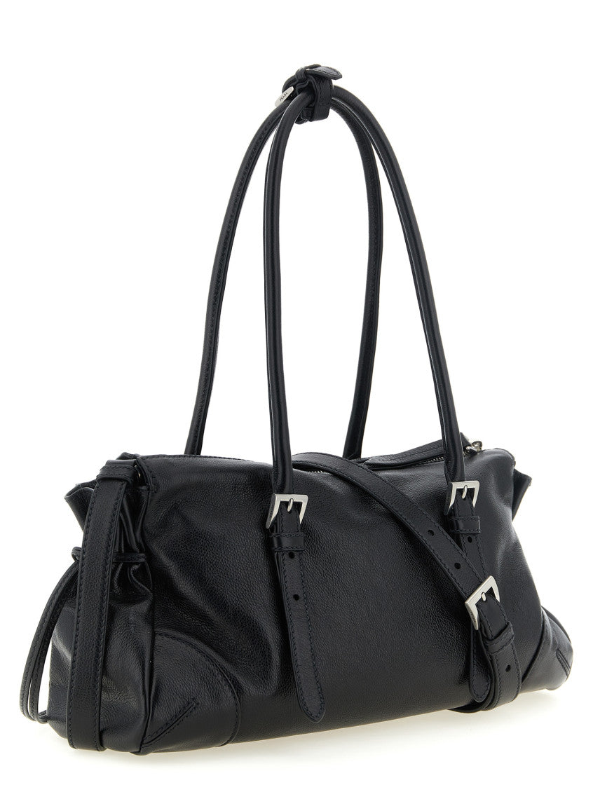 Black Logo Large Shoulder Bag 2