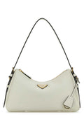 White Logo Large Shoulder Bag 1