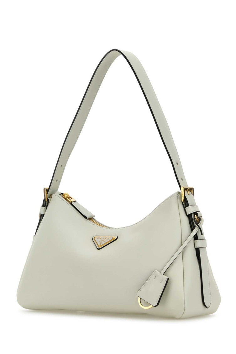 White Logo Large Shoulder Bag 2
