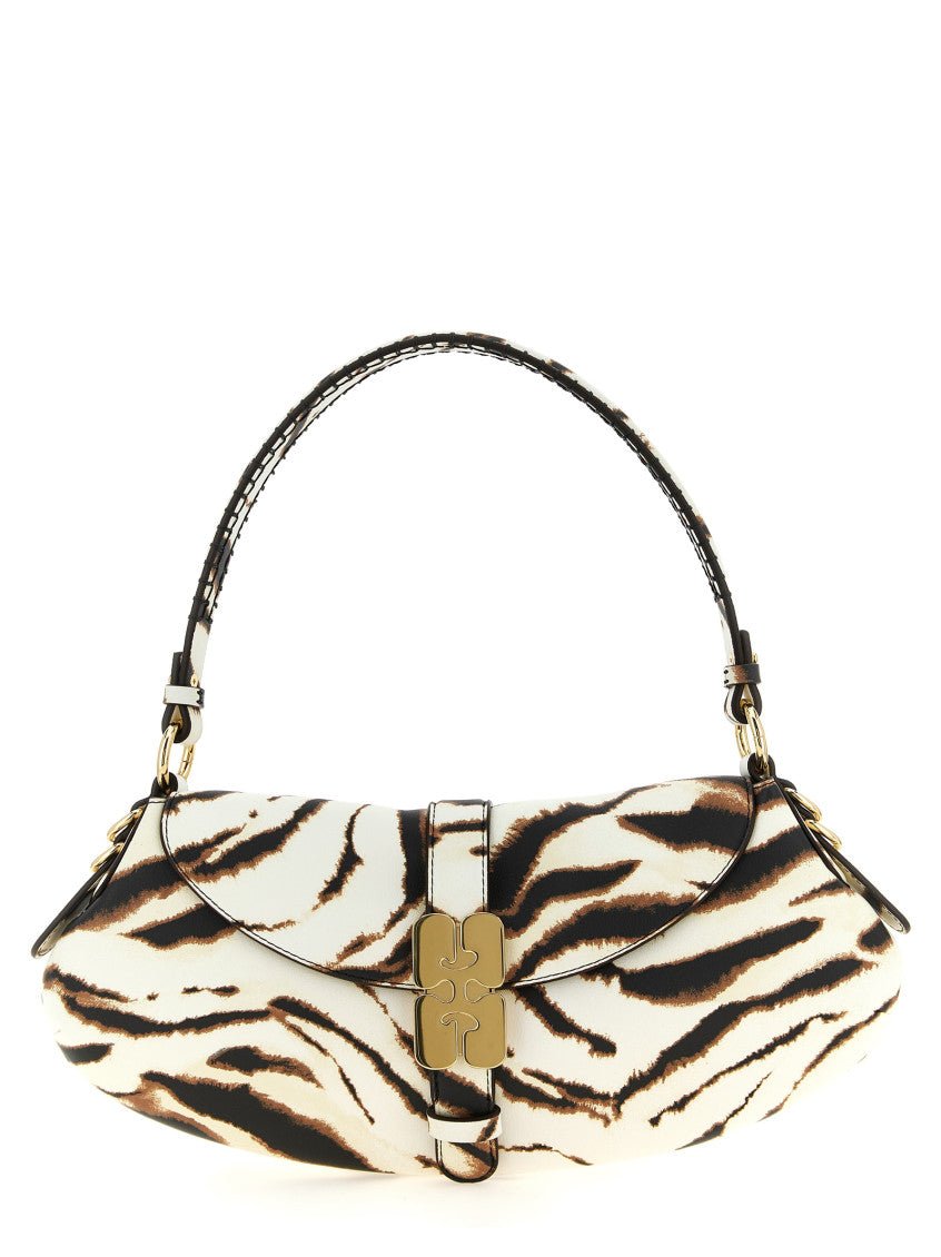 White B-Kat Large Shoulder Bag 1