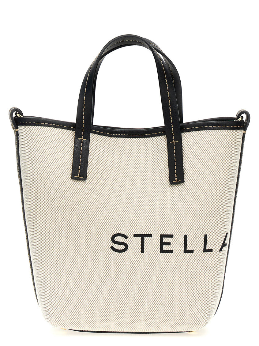 White logo-print cotton tote bag 1