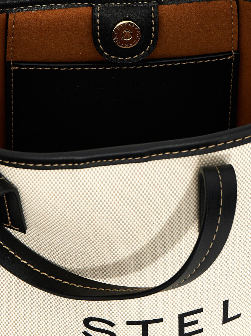 White logo-print cotton tote bag 4
