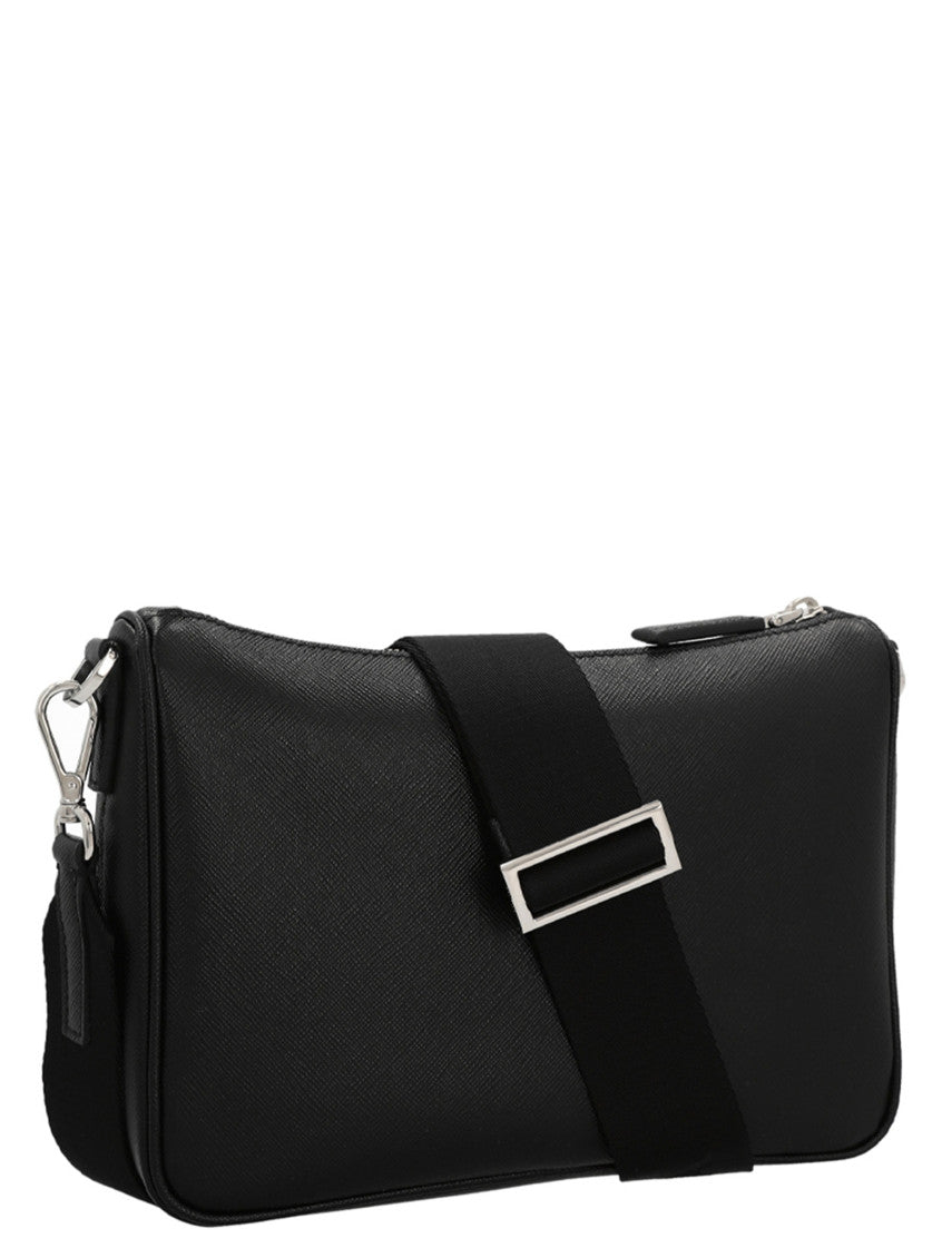Black Logo Crossbody Bag 2