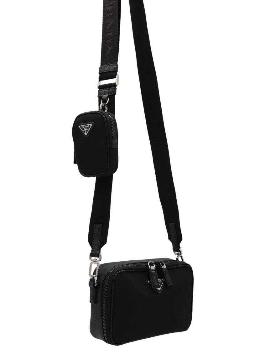 Black Logo Crossbody Bag 3