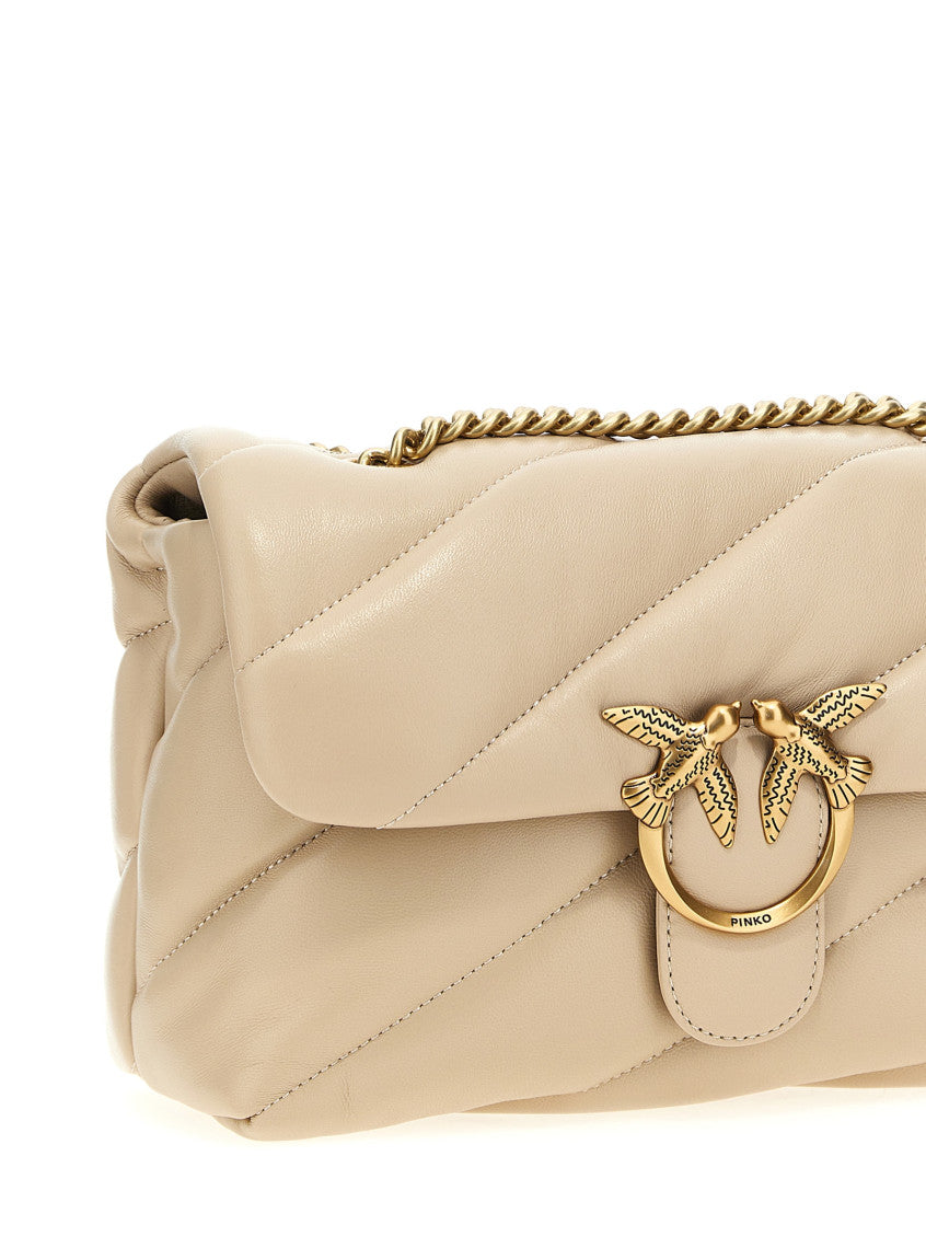 Beige 'Classic Love' Shoulder Bag 3