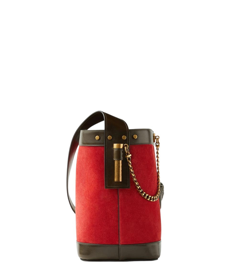 Red Pivot Small Bucket Bag 2