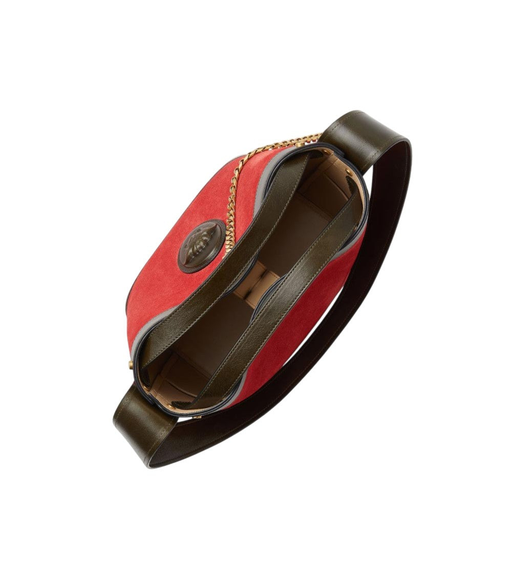 Red Pivot Small Bucket Bag 5