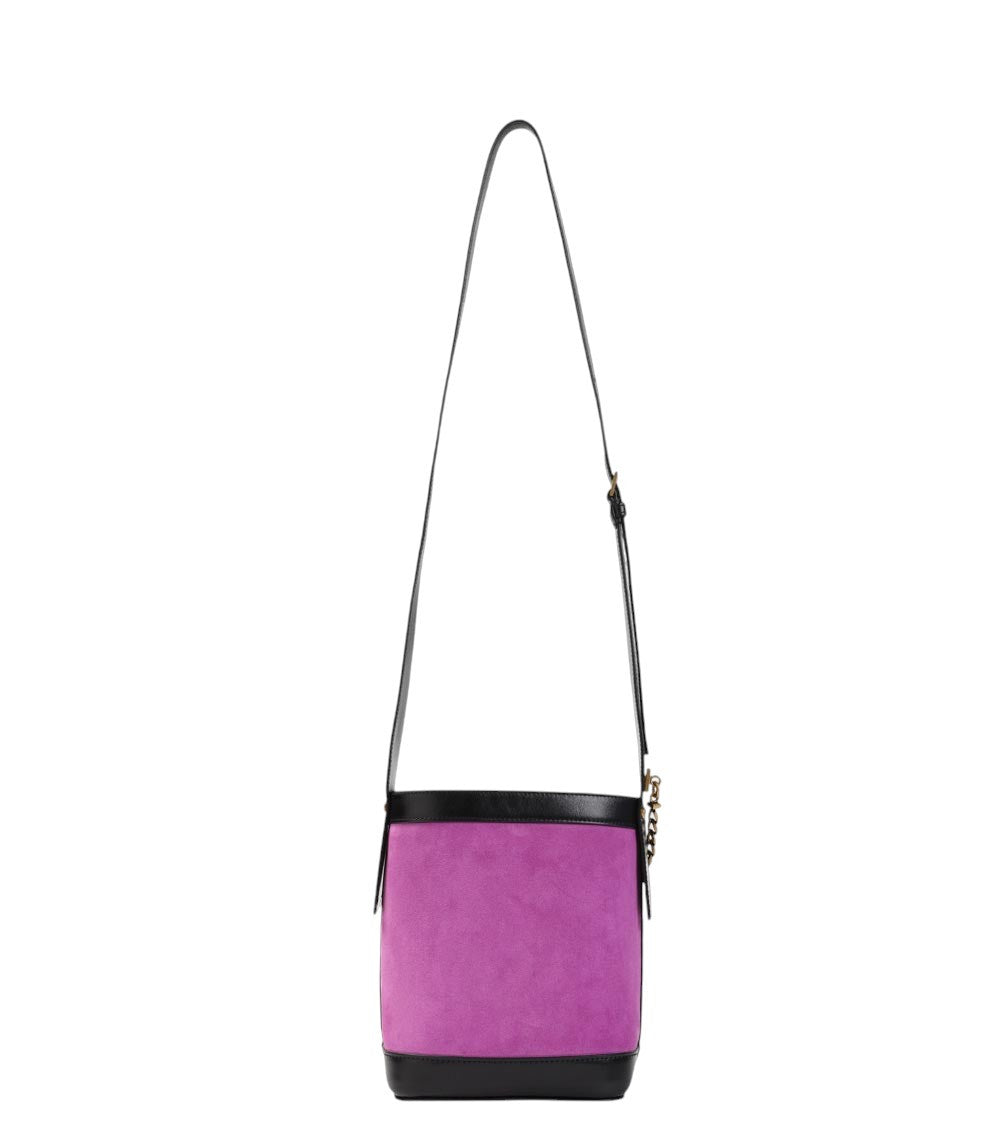 Purple Pivot Mini Bucket Bag 2