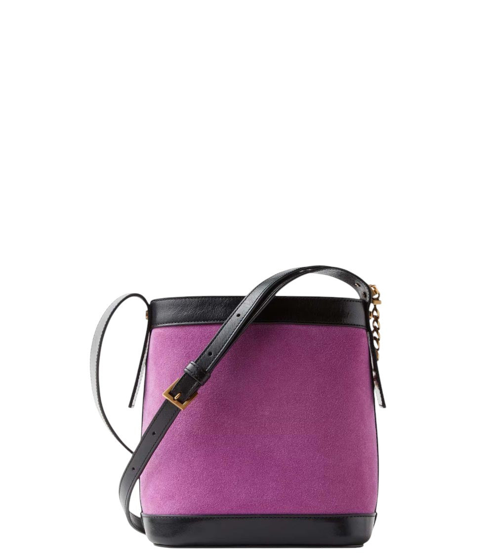 Purple Pivot Mini Bucket Bag 3