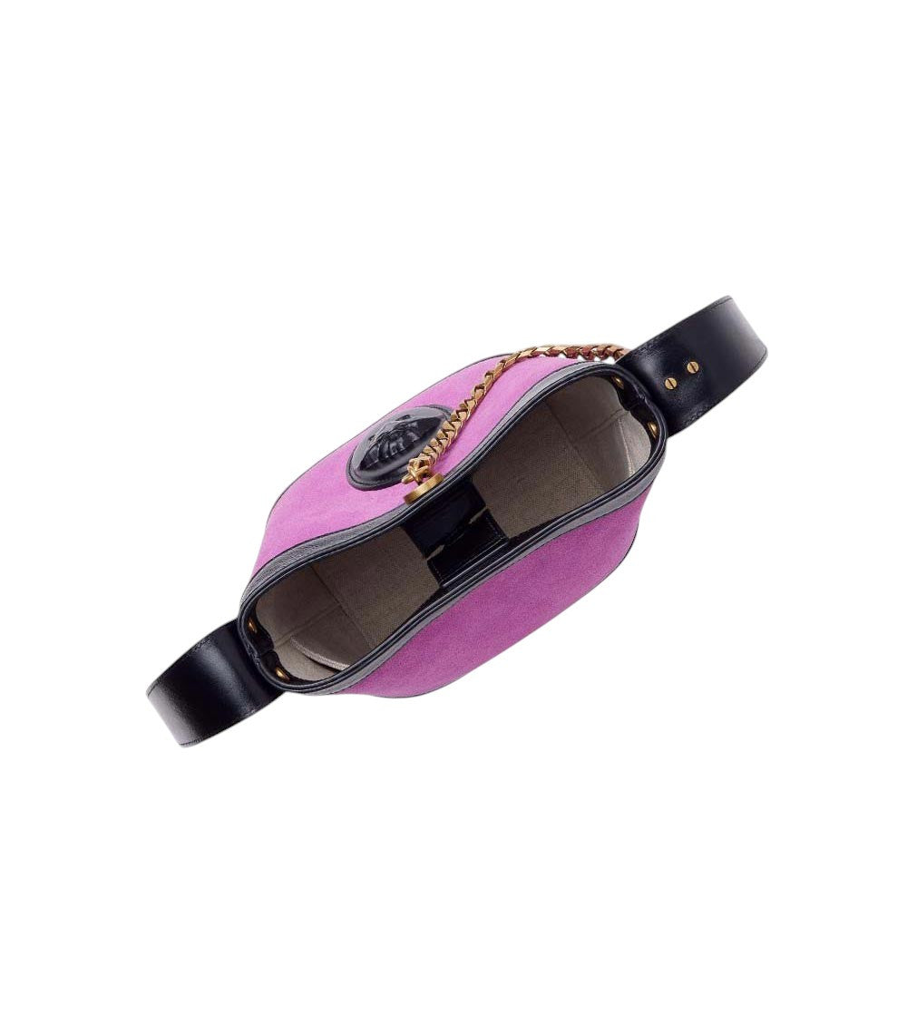 Purple Pivot Mini Bucket Bag 4