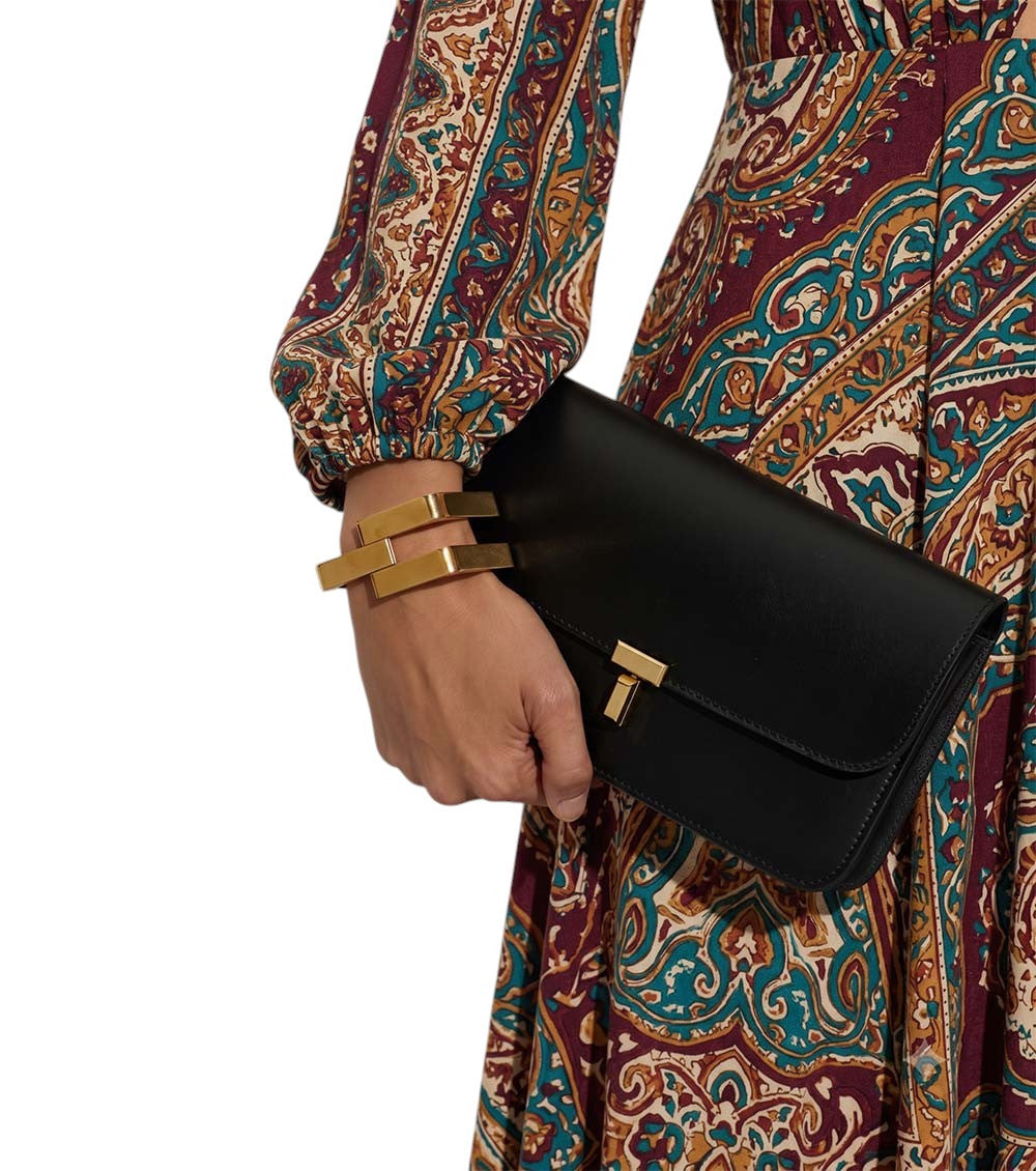 Black T-Lock Small Shoulder Bag 4