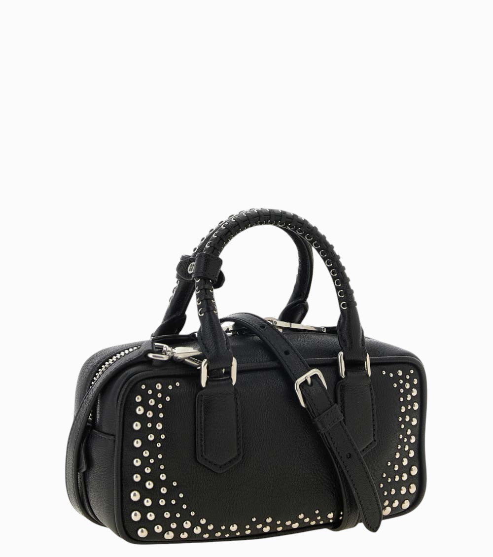 Black Logo Mini Satchel 2