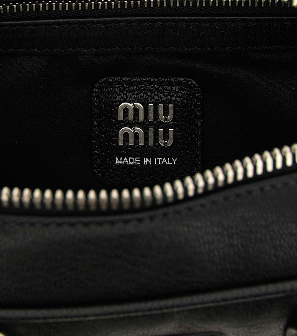 Black Logo Mini Satchel 3