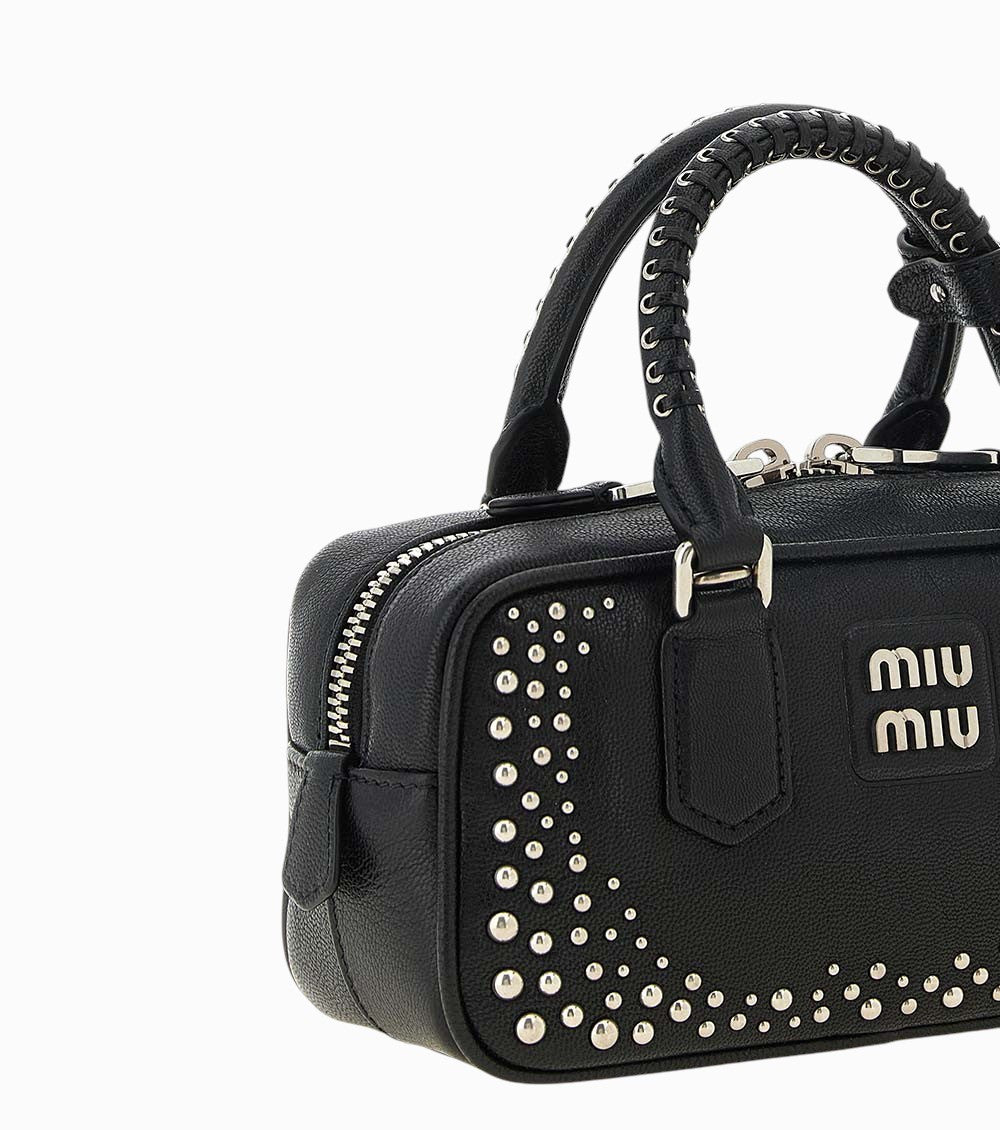 Black Logo Mini Satchel 4