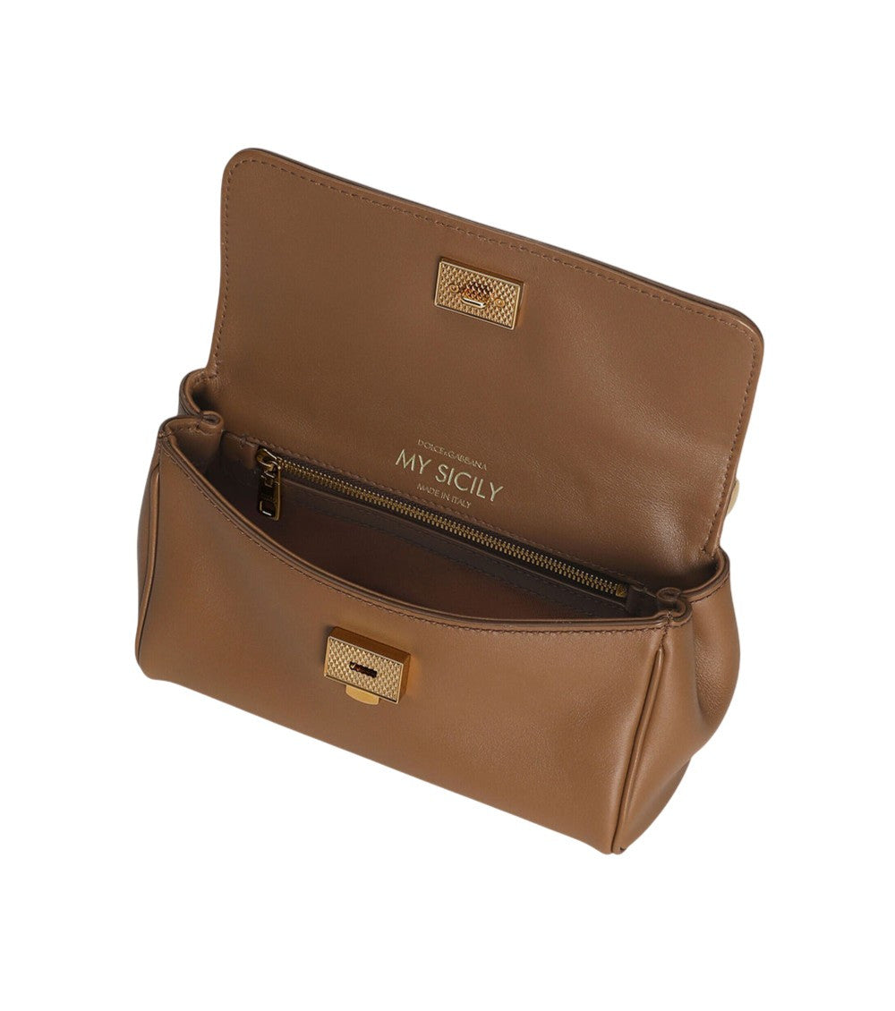 Brown Sicily Mini Satchel 4