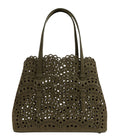Khaki Vienne Mina 25 Small Tote 1