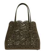 Khaki Vienne Mina 25 Small Tote 1