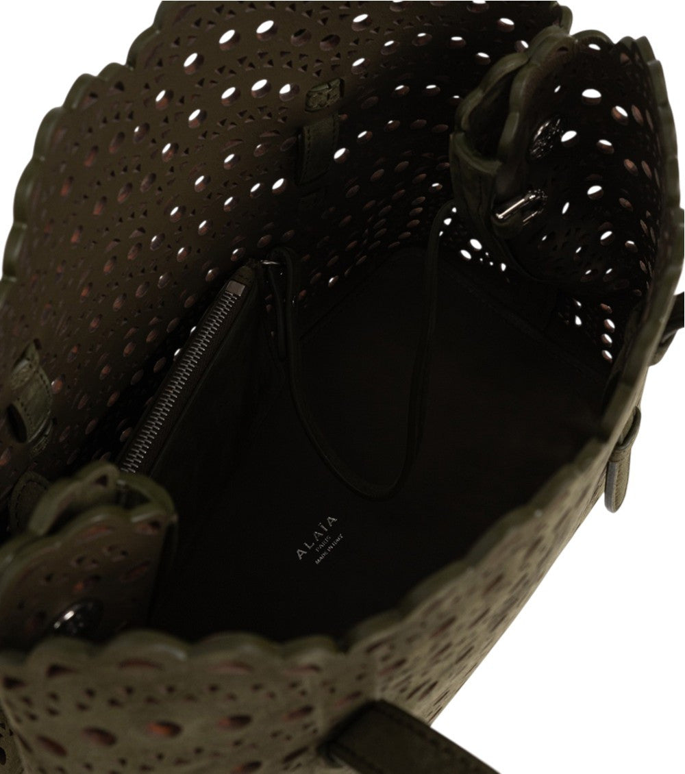 Khaki Vienne Mina 25 Small Tote 4