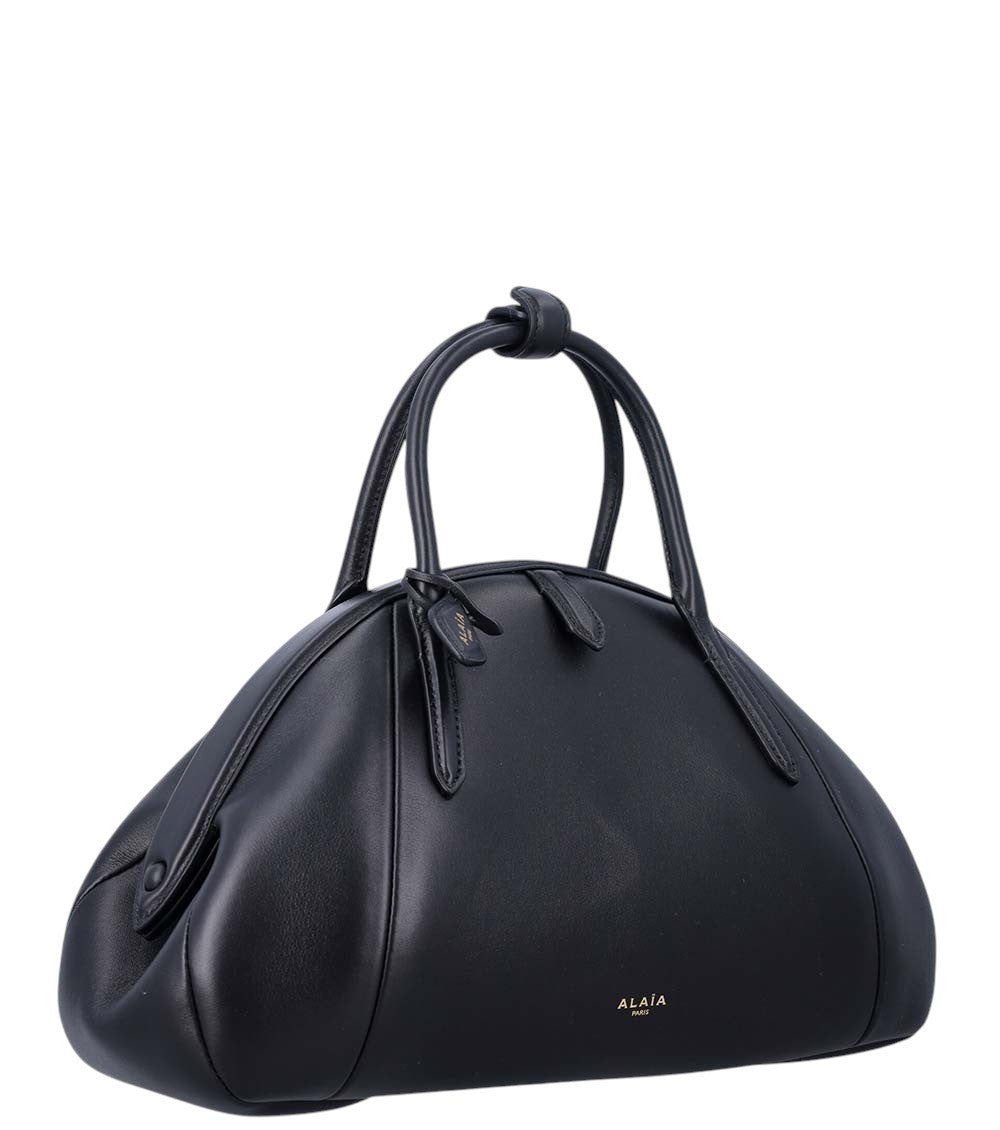 Black Logo Medium Satchel 2
