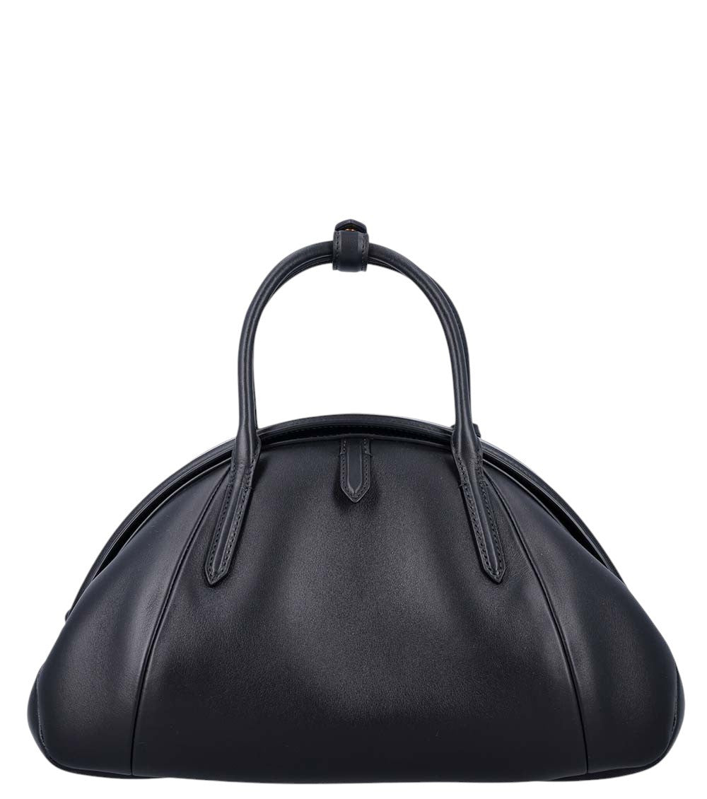 Black Logo Medium Satchel 3
