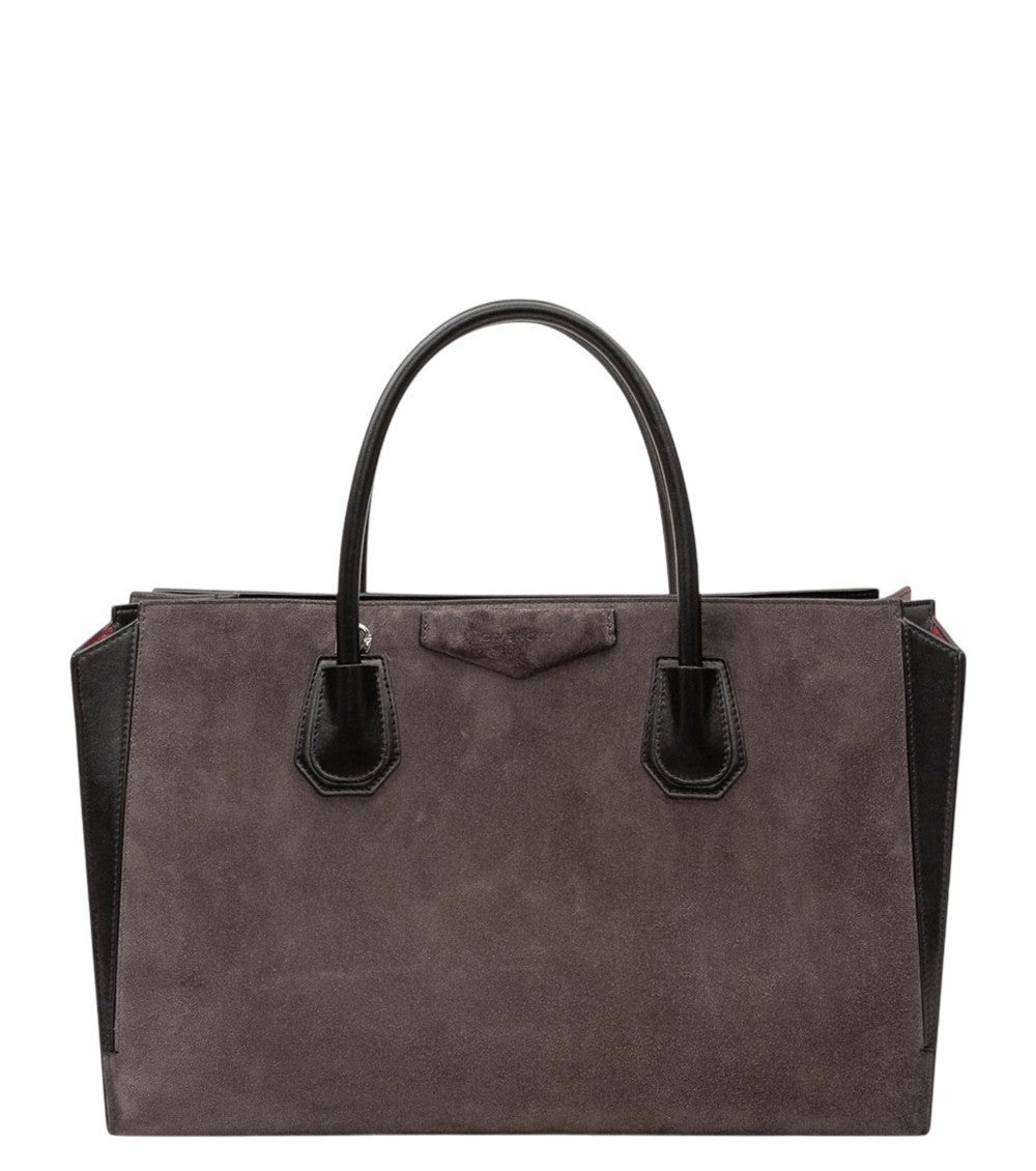 Dark Grey Antigona Medium Satchel 1