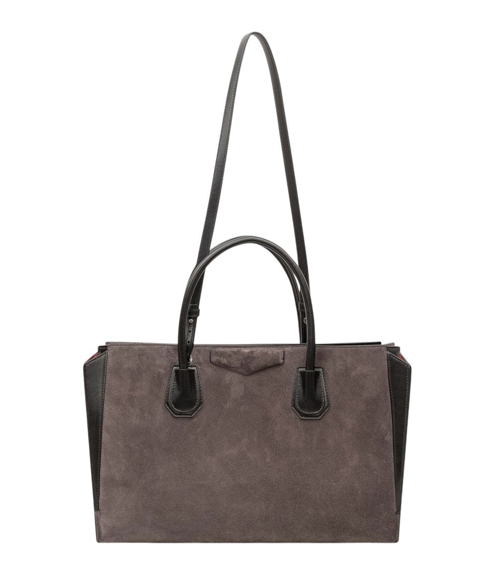 Dark Grey Antigona Medium Satchel 2