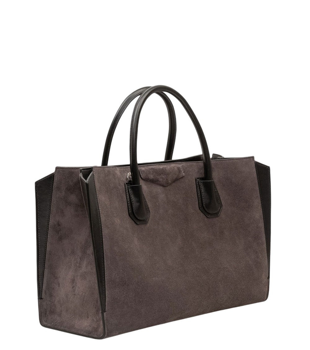 Dark Grey Antigona Medium Satchel 3