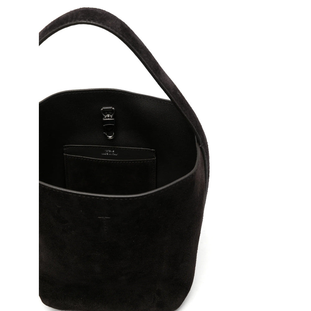 Dark Brown Belted Small Tote 3